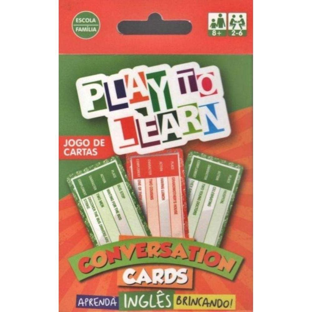 Play To Learn - Jogo De Cartas - Conversation Card