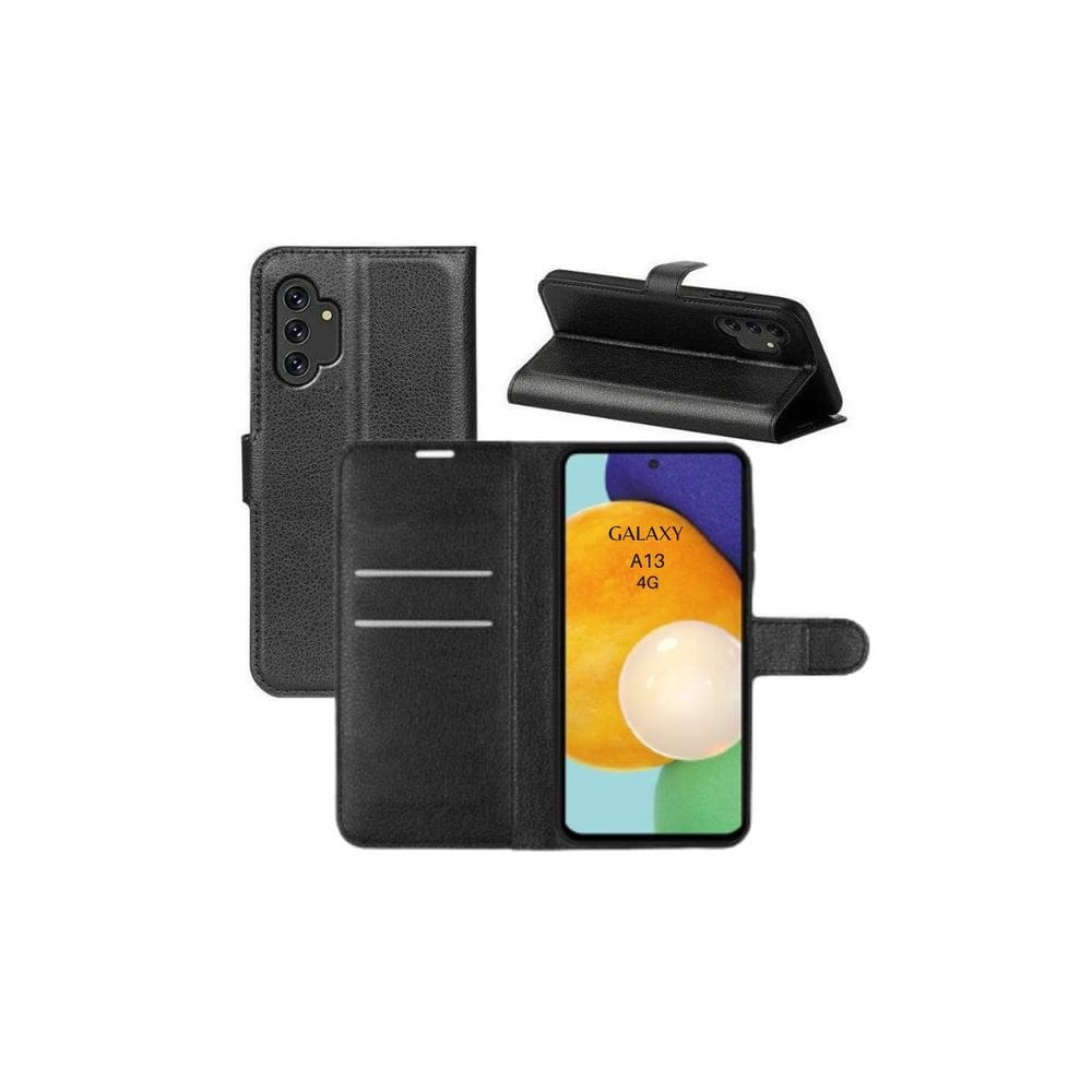 Capa Capinha Carteira + Película Vidro Para Galaxy A13 (4G)