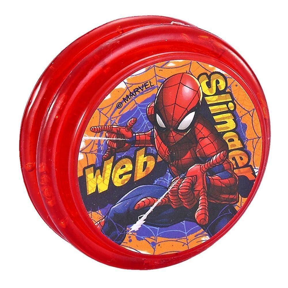 Brinquedo Infantil Yo-Yo Ioiô C/Luz Homem Aranha Vermelho