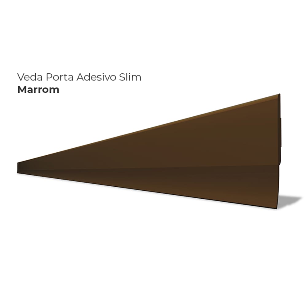 Veda Porta Adesivo Silicone Marrom Protetor De Frestas Comfort Door 90cm