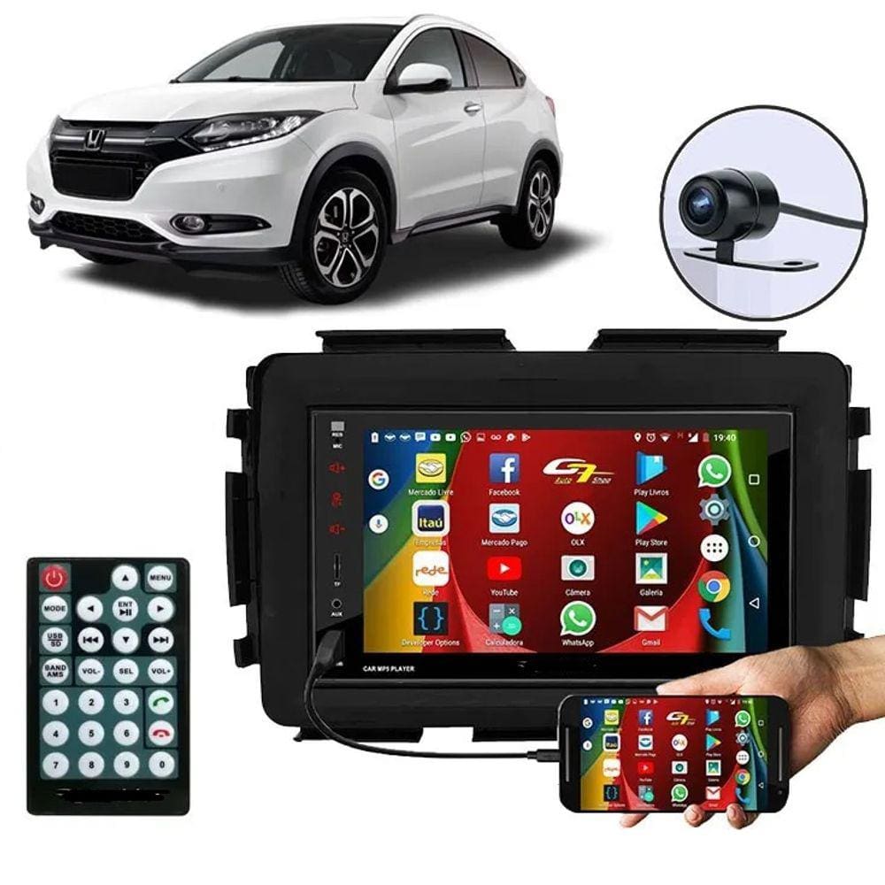 Central Multimidia HRV ESP BT USB e TV - First Option 608V