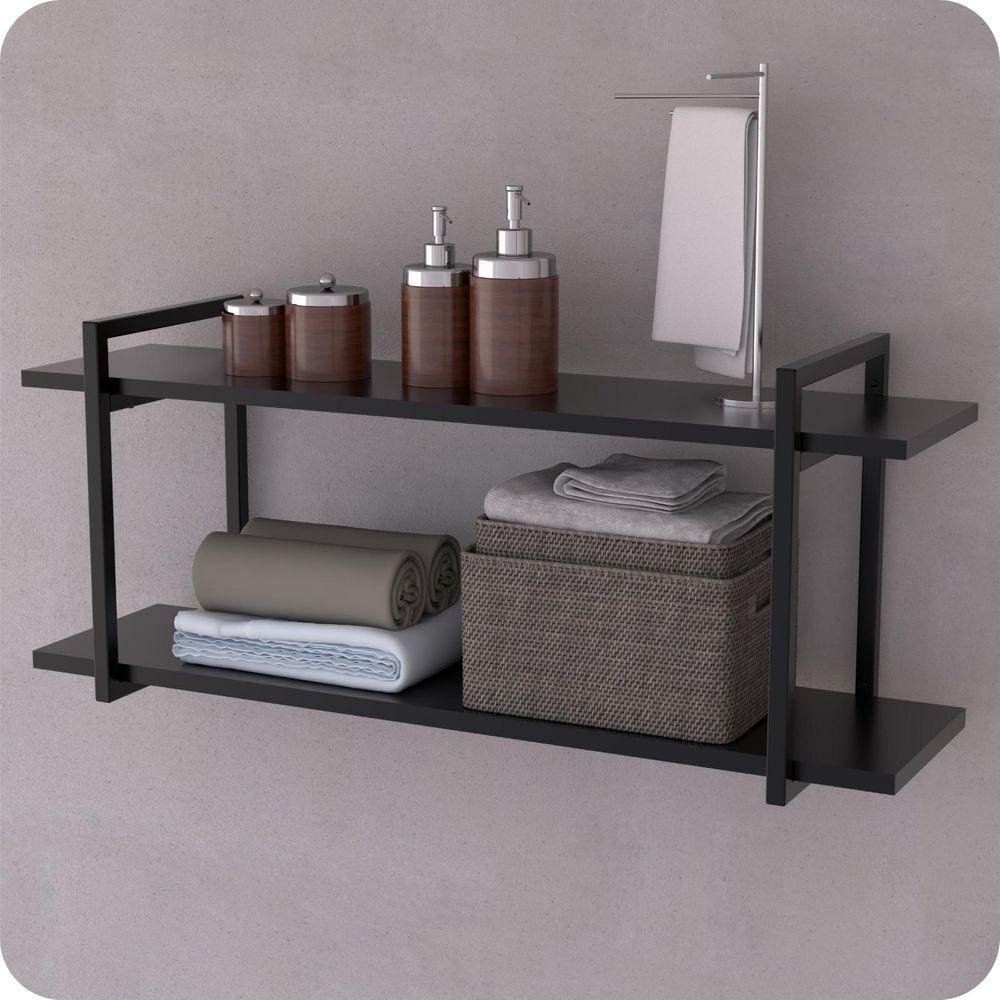 Prateleira Estilo Industrial Para Sala Parede GND PP 120cm