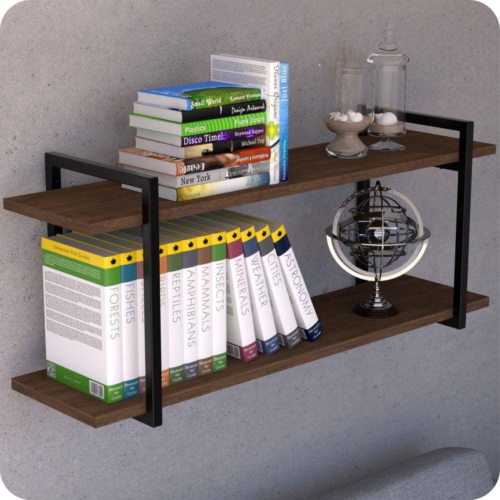 Prateleira Estilo Industrial Para Sala Parede GND PM 120cm