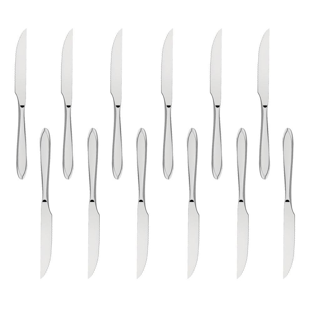 Conjunto Facas para Churrasco Almoço Laguna 12 Und Inox Tramontina