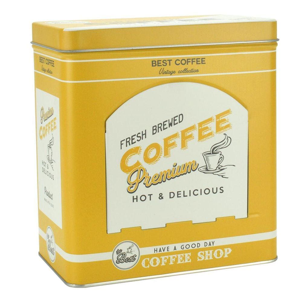 Lata Porta Cápsulas De Café Mostarda Nespresso Dolce Gusto