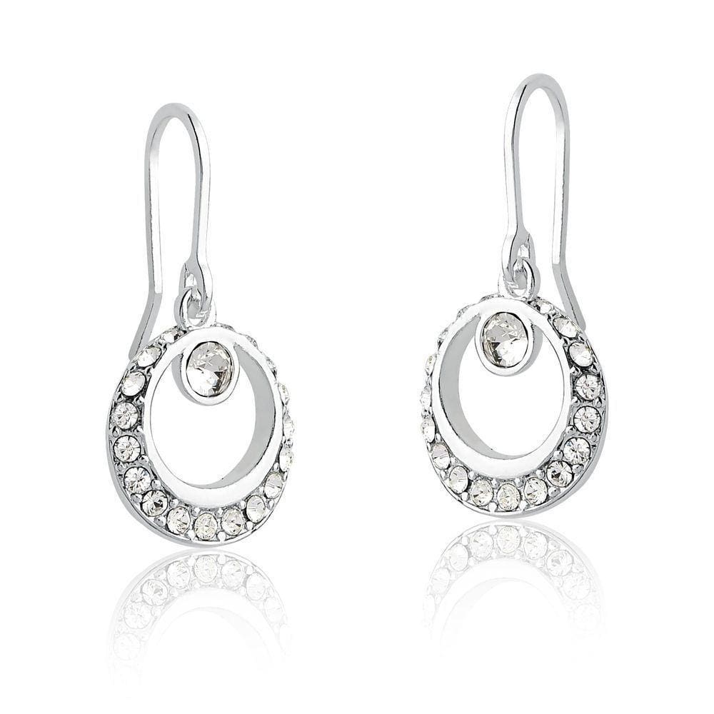 Brinco Élégant Revestido Em Prata