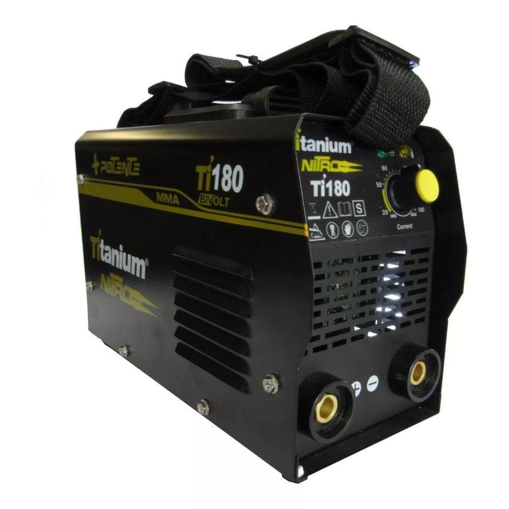 Máquina De Solda Inversora Ti-180 Mma 140 Nitro Bivolt Titanium 05404