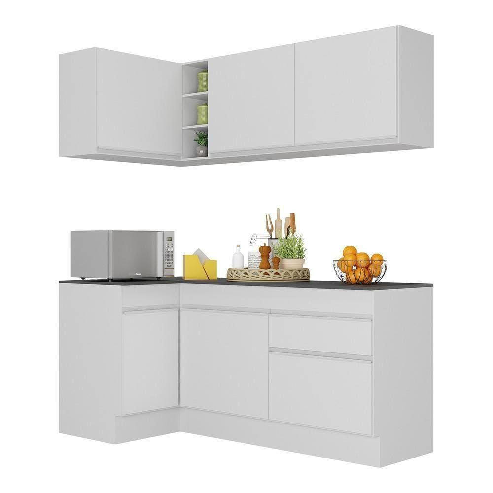 Armário De Cozinha Compacta De Canto V2092 Branco