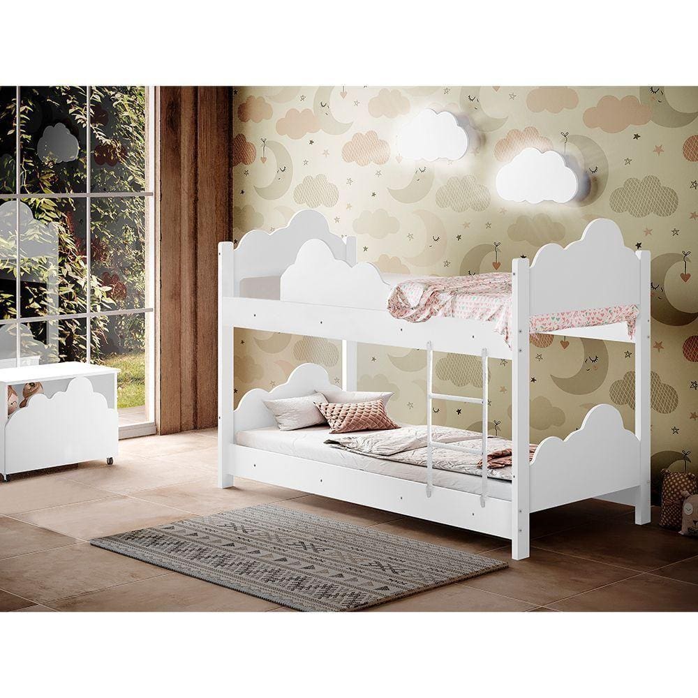 Beliche Montessoriana Nuvem Infantil Juvenil Branca Branco
