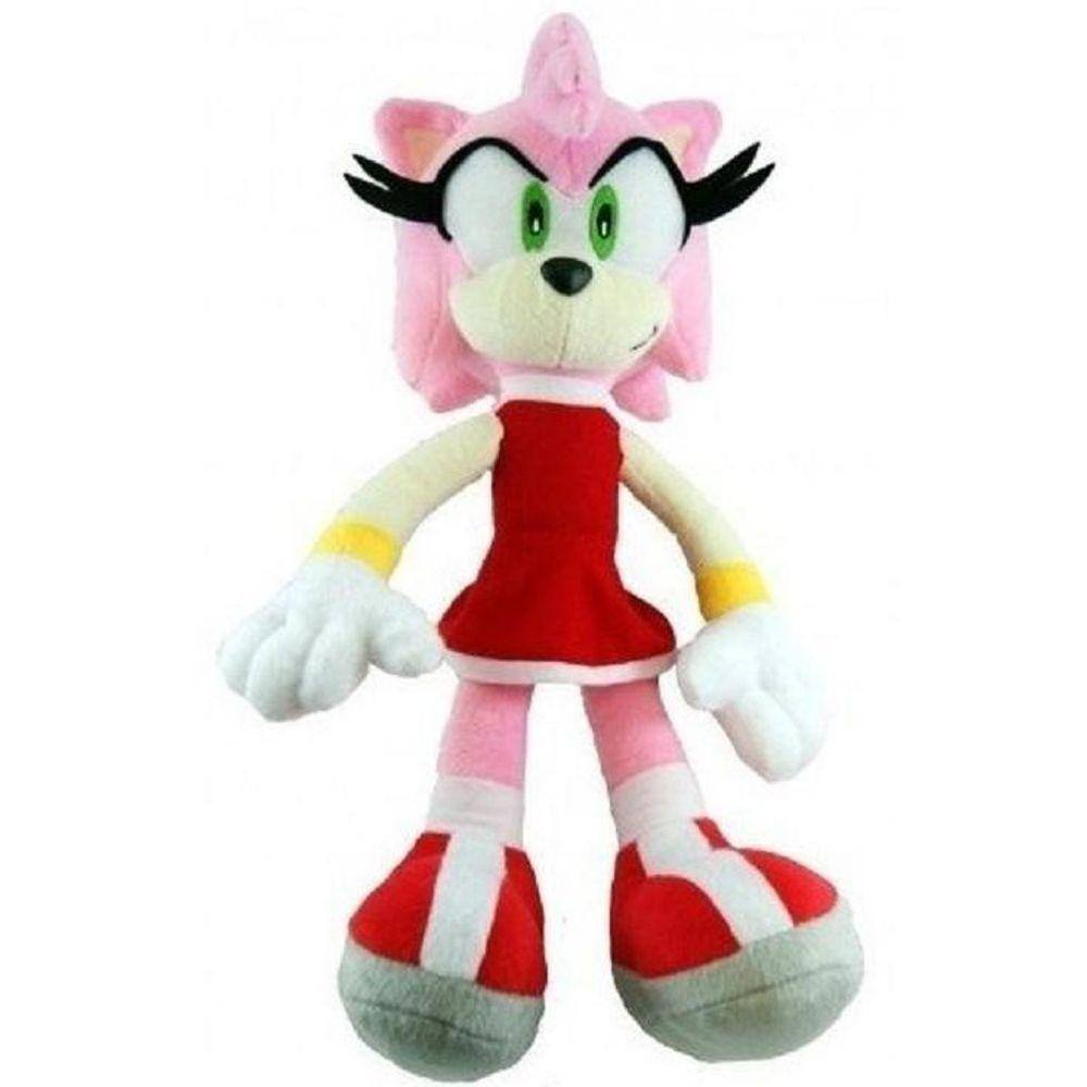 KIT Toalha de Banho Mais Pelúcia Sonic Rosa Amy Rose 50X40CM