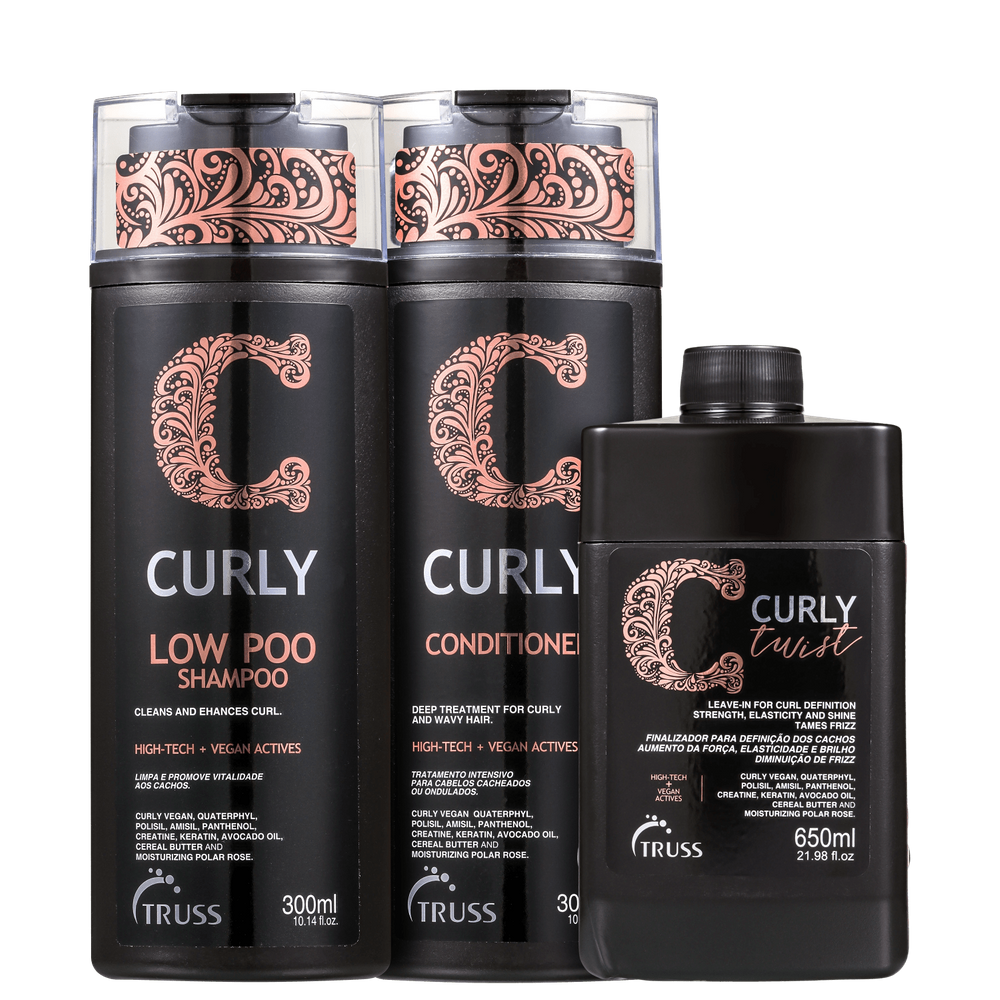 Kit Truss Curly Low Poo Trio (3 Produtos) Blz