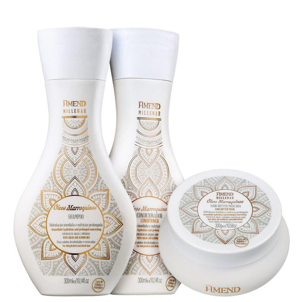 Kit Amend Millenar Óleos Marroquinos Trio (3 Produtos) BLZ