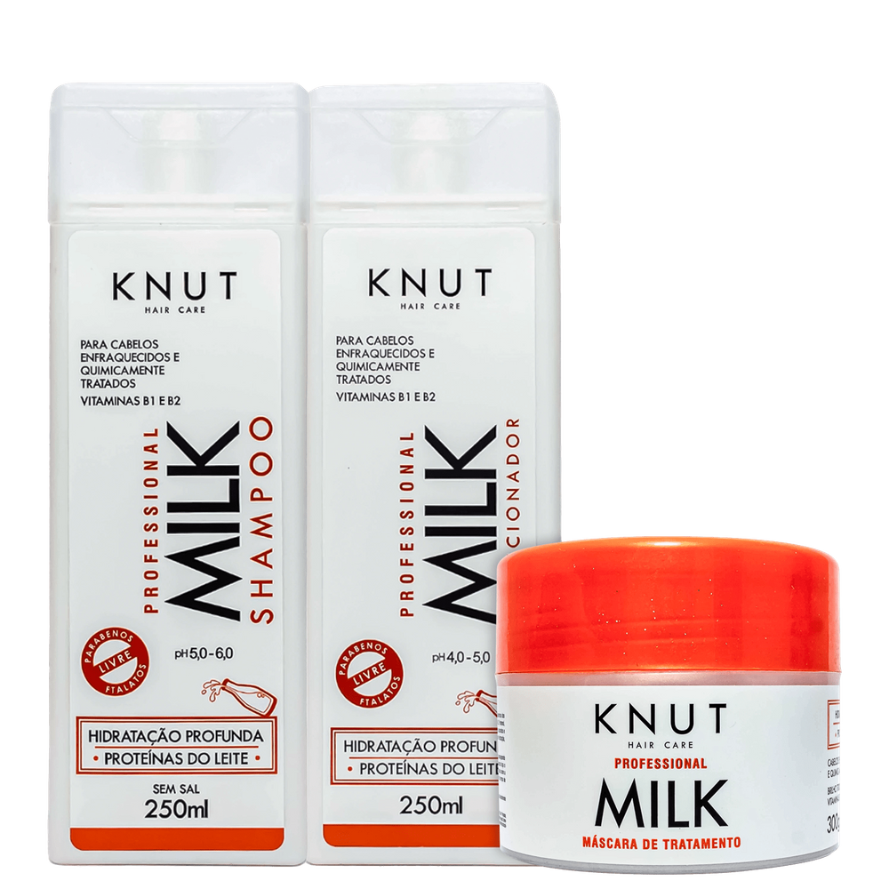 Kit Knut Milk Banho de Leite (3 Produtos)