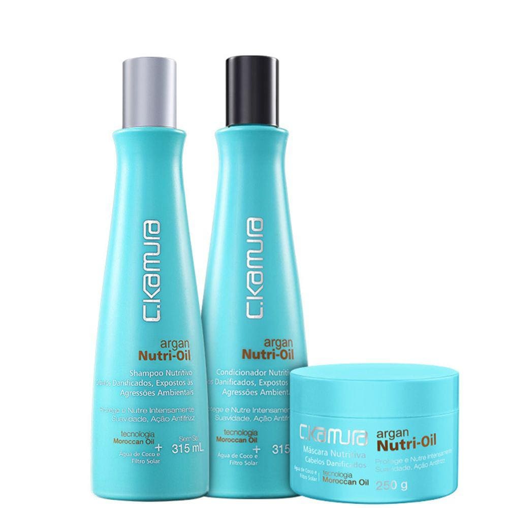 C. Kamura Argan Nutri-oil Trio Kit (3 Produtos) Blz