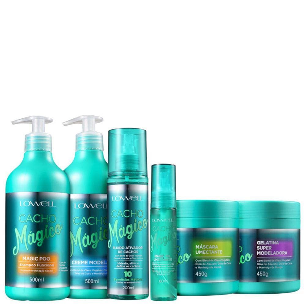 Kit Lowell Cacho Mágico Full (6 Produtos) BLZ