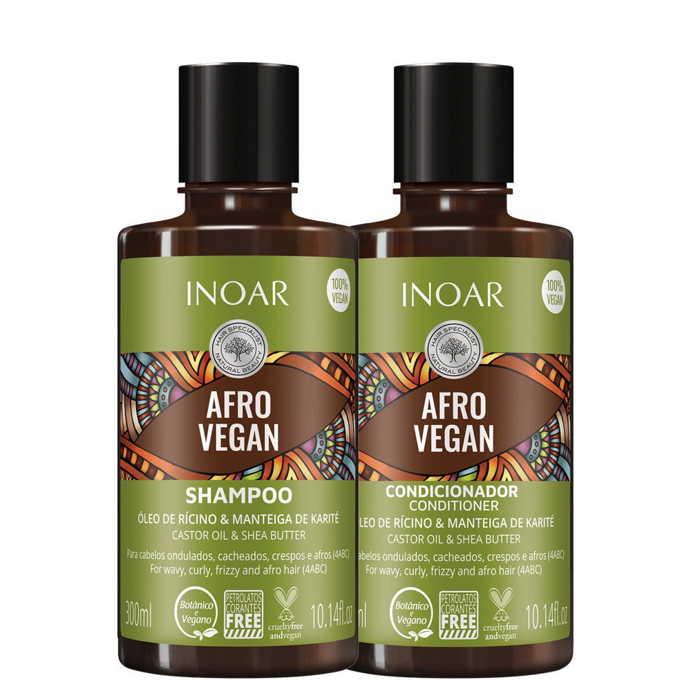 Kit Inoar Afro Vegan Duo (2 Produtos) Blz