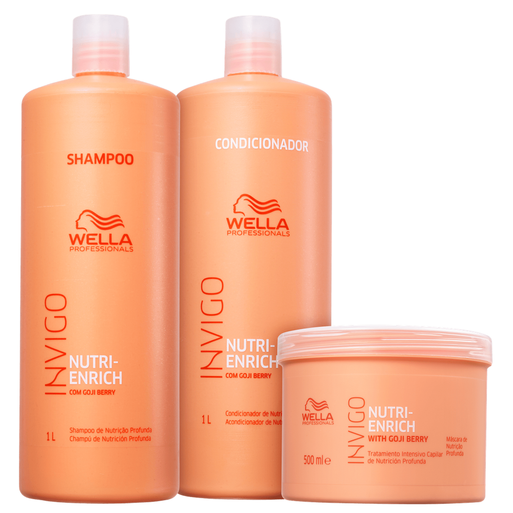Kit Wella Invigo Nutri-Enrich Salon Trio (3 Produtos)