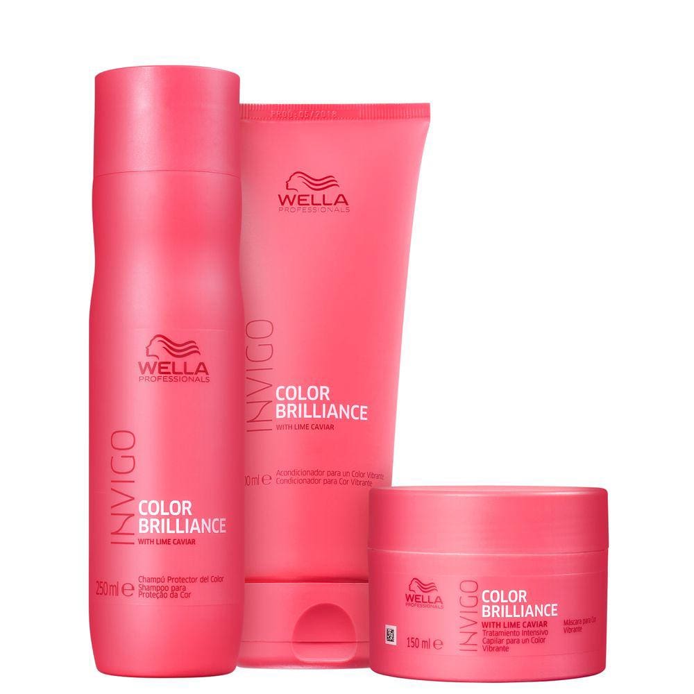 Kit Wella Professionals Invigo Color Brilliance Trio (3 Produtos)