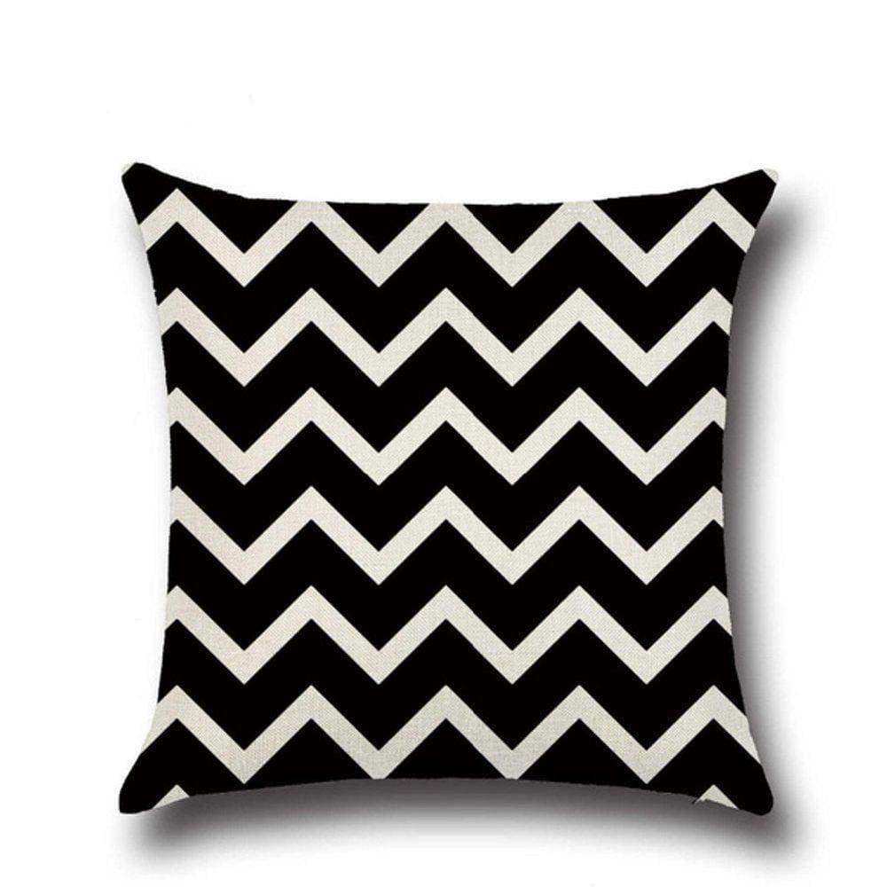 Almofada Chevron Preto E Branco