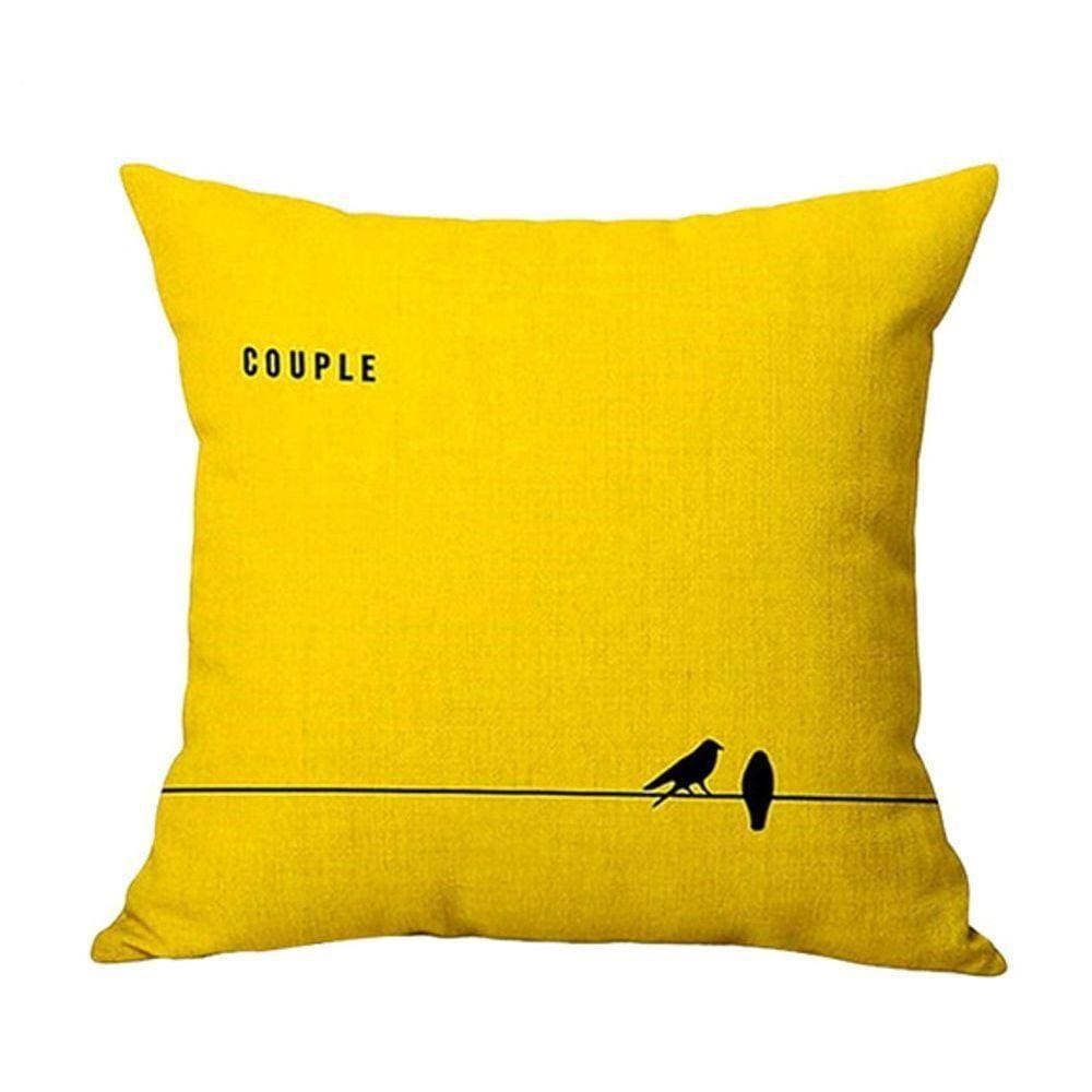 Almofada Couple Amarelo