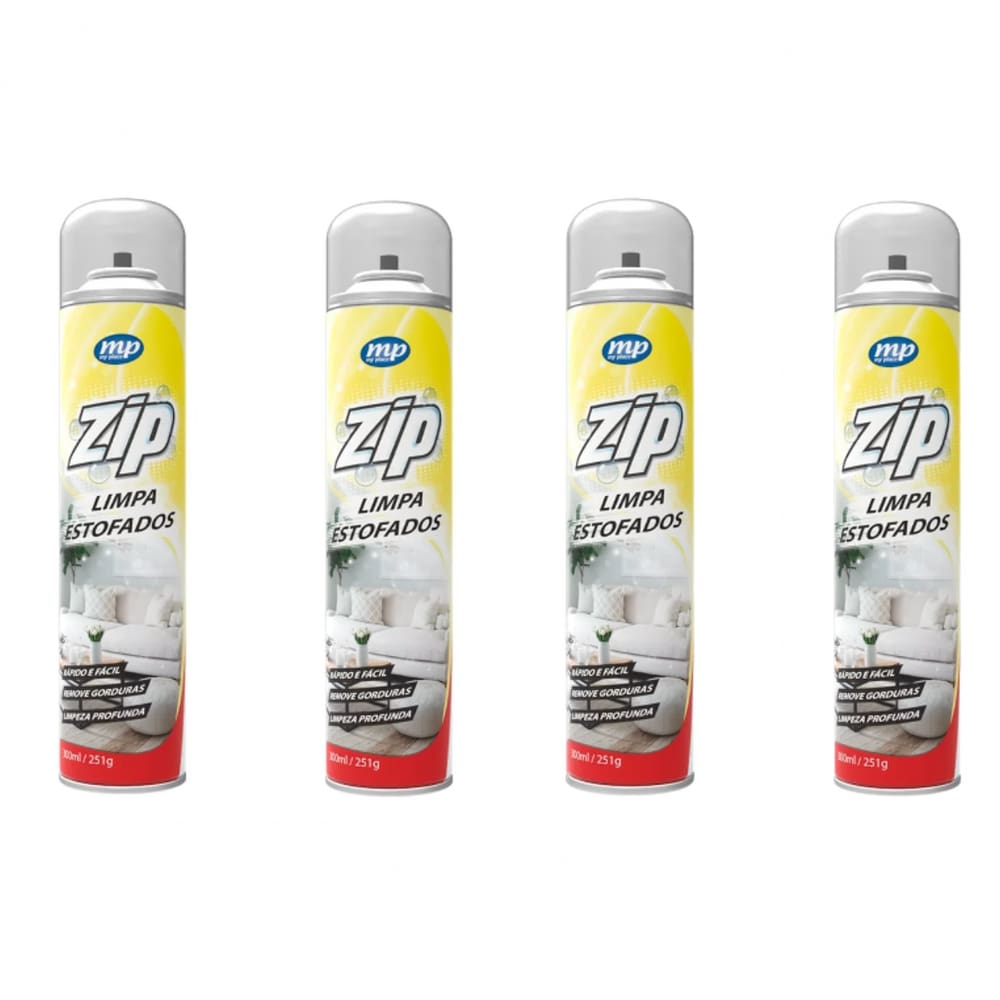 Kit 4 LIMPA ESTOFADO SPRAY ZIP 300ML MY PLACE