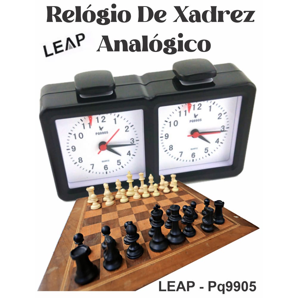 Relógio para Xadrez Analógico Jaehrig Preto - Cód. 1621