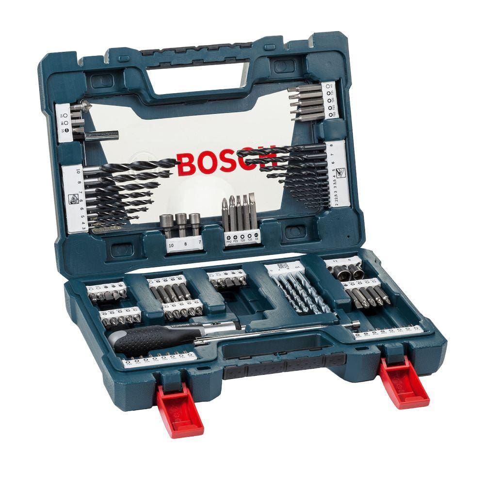 Kit de pontas e brocas em Titânio Bosch V-Line 91 peças 2607017402-000