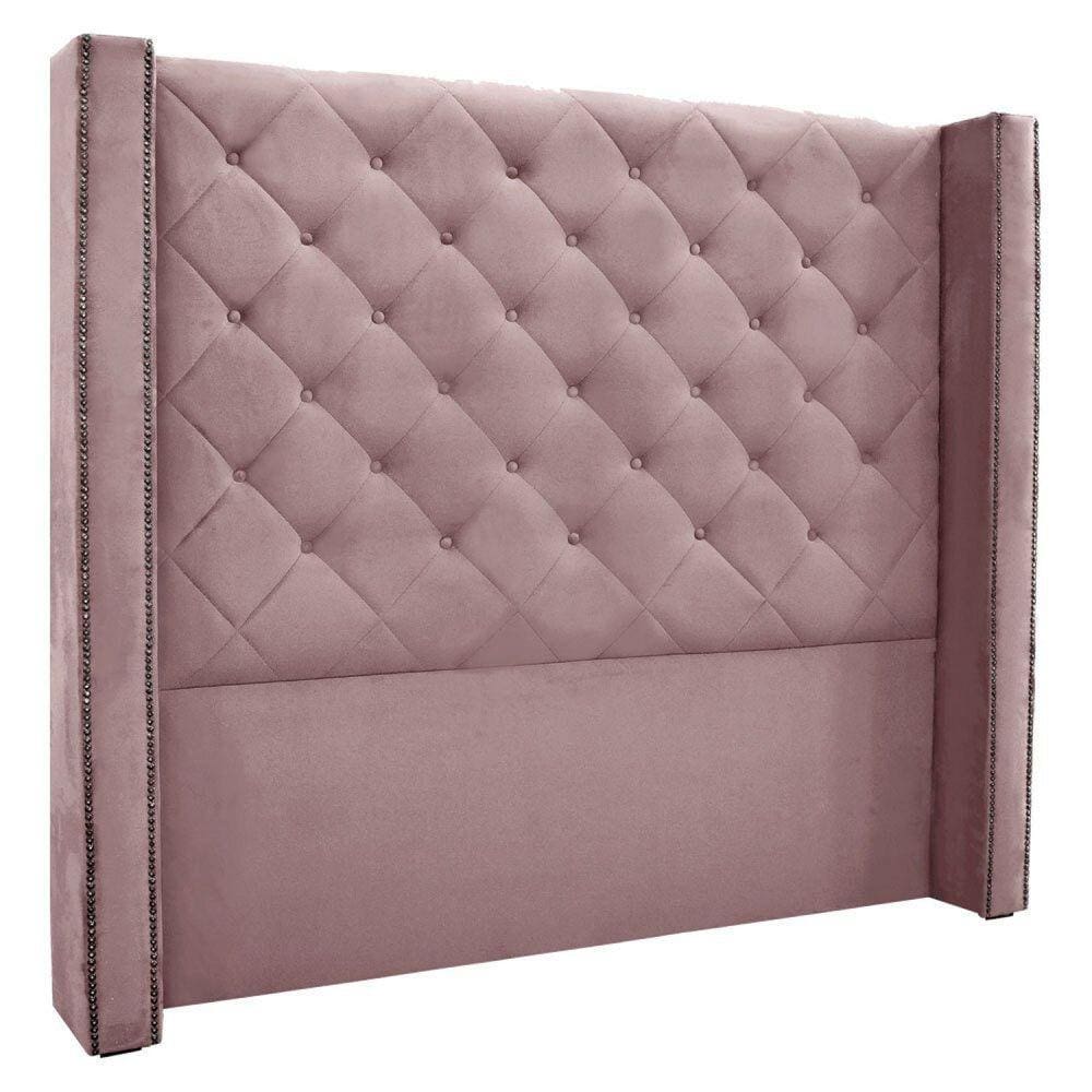 Cabeceira King 195cm Veludo Vicenza Spezzia Lilás