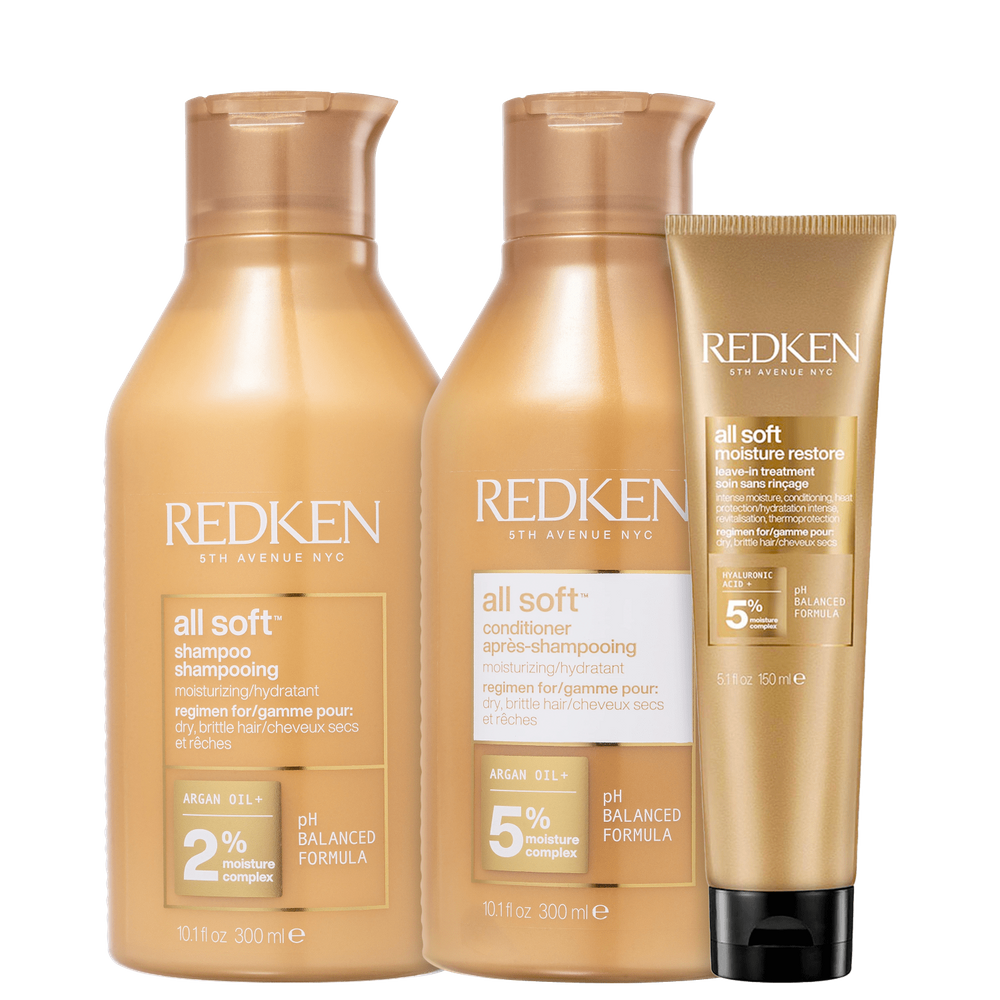 Kit Redken All Soft Moisture Restore Trio (3 Produtos)