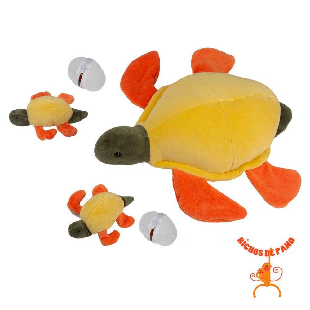 Tartaruga Marinha Grávida com 2 Filhotes