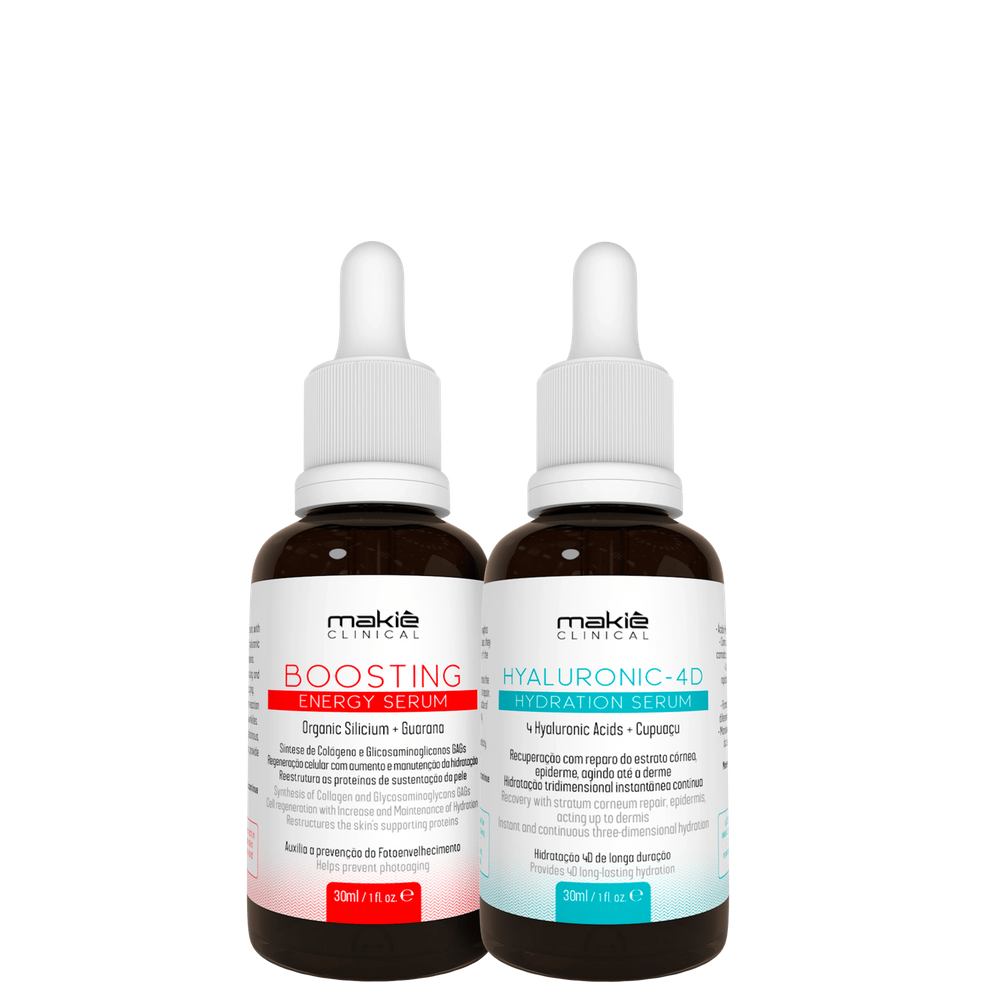 Kit Makiê Clinical Hyaluronic & Energy (2 Produtos)