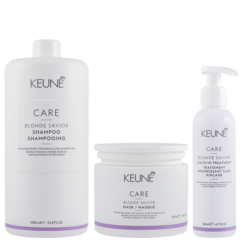 Kit Keune Care Blonde Savior Shampoo Super Trio (3 Produtos)