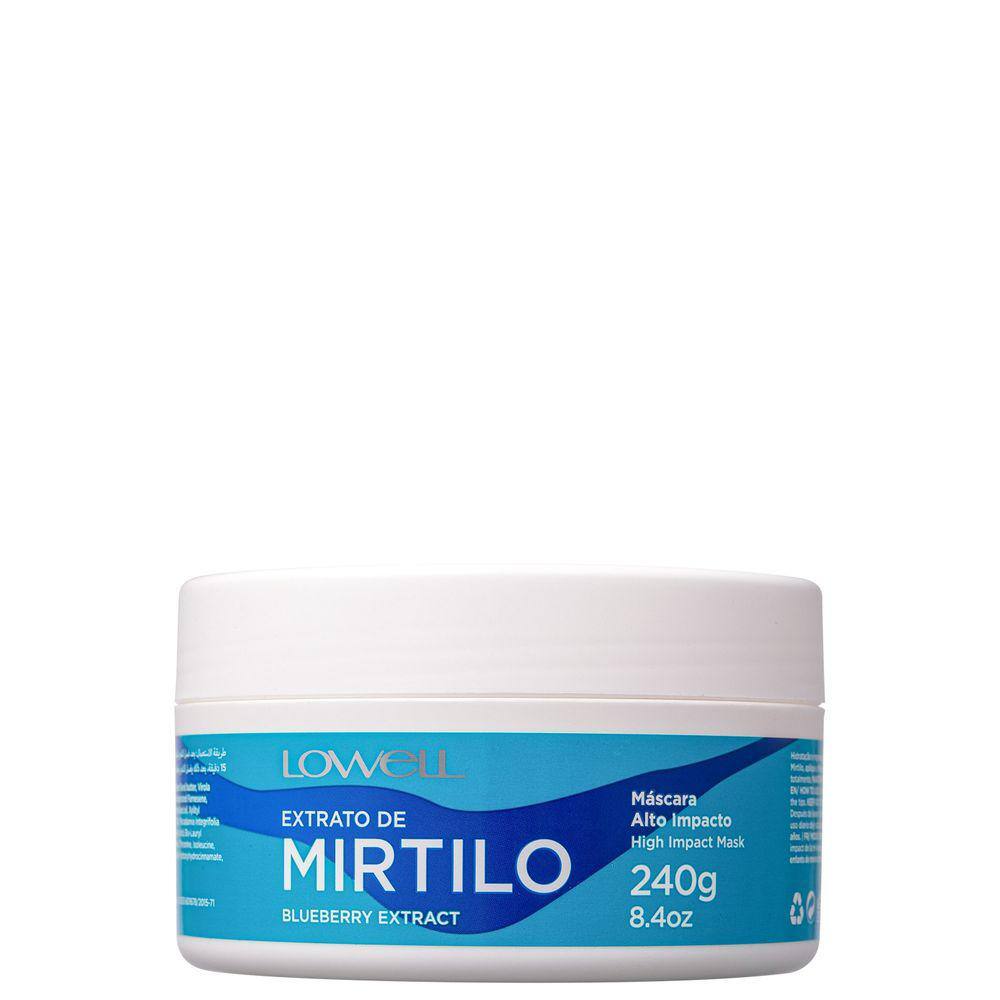 Lowell Extrato de Mirtilo Alto Impacto-Máscara Capilar 240g