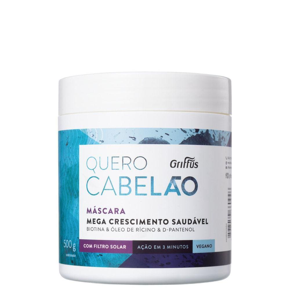 Griffus Quero Cabelão - Máscara Capilar 500ml