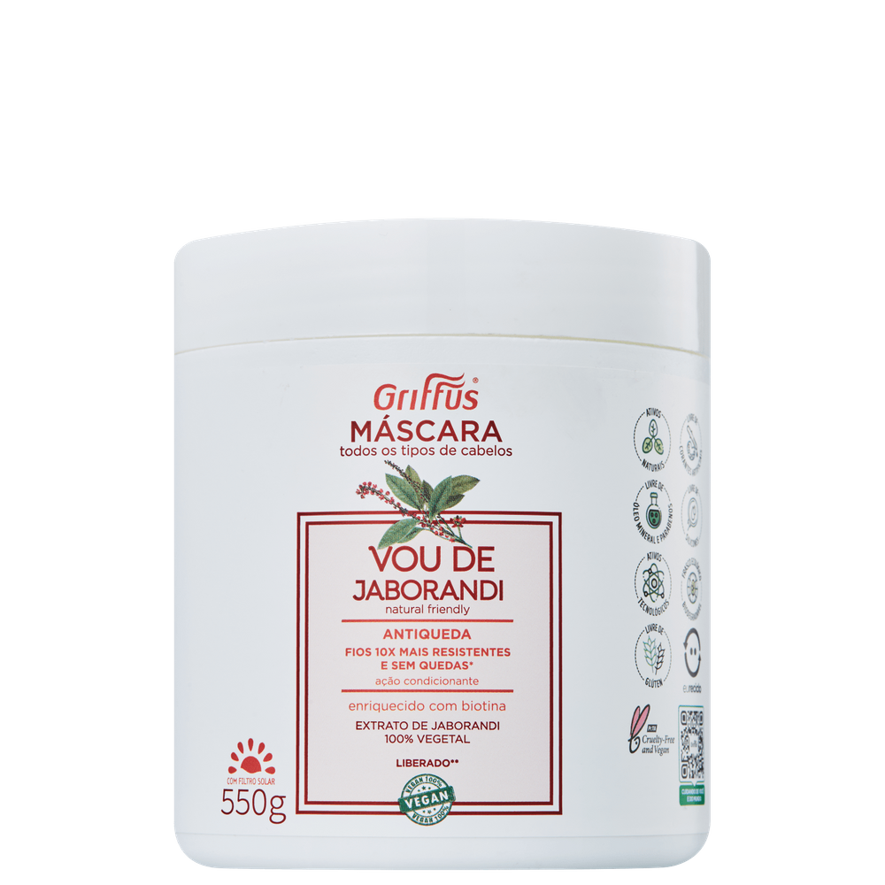 Griffus Vou de Jaborandi - Máscara Capilar 550g