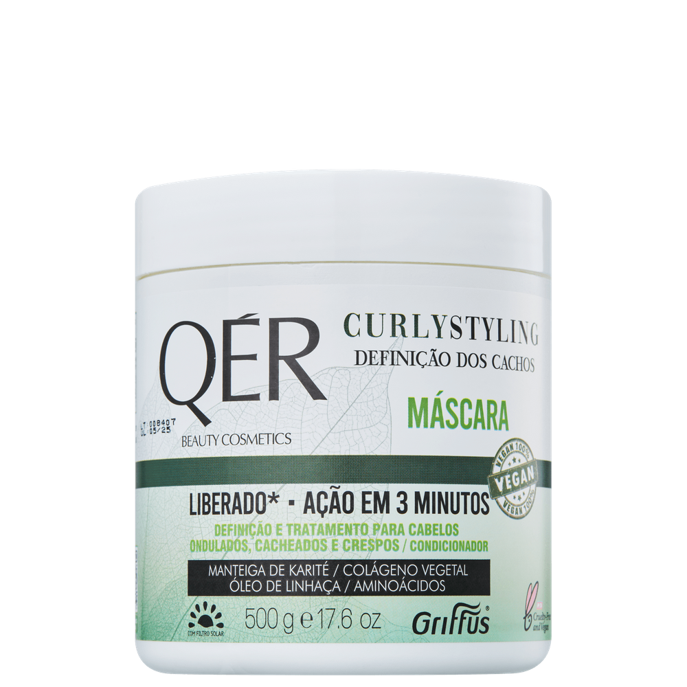 Griffus QÉR Beauty Cosmetics Curly Styling - Máscara Capilar 500g
