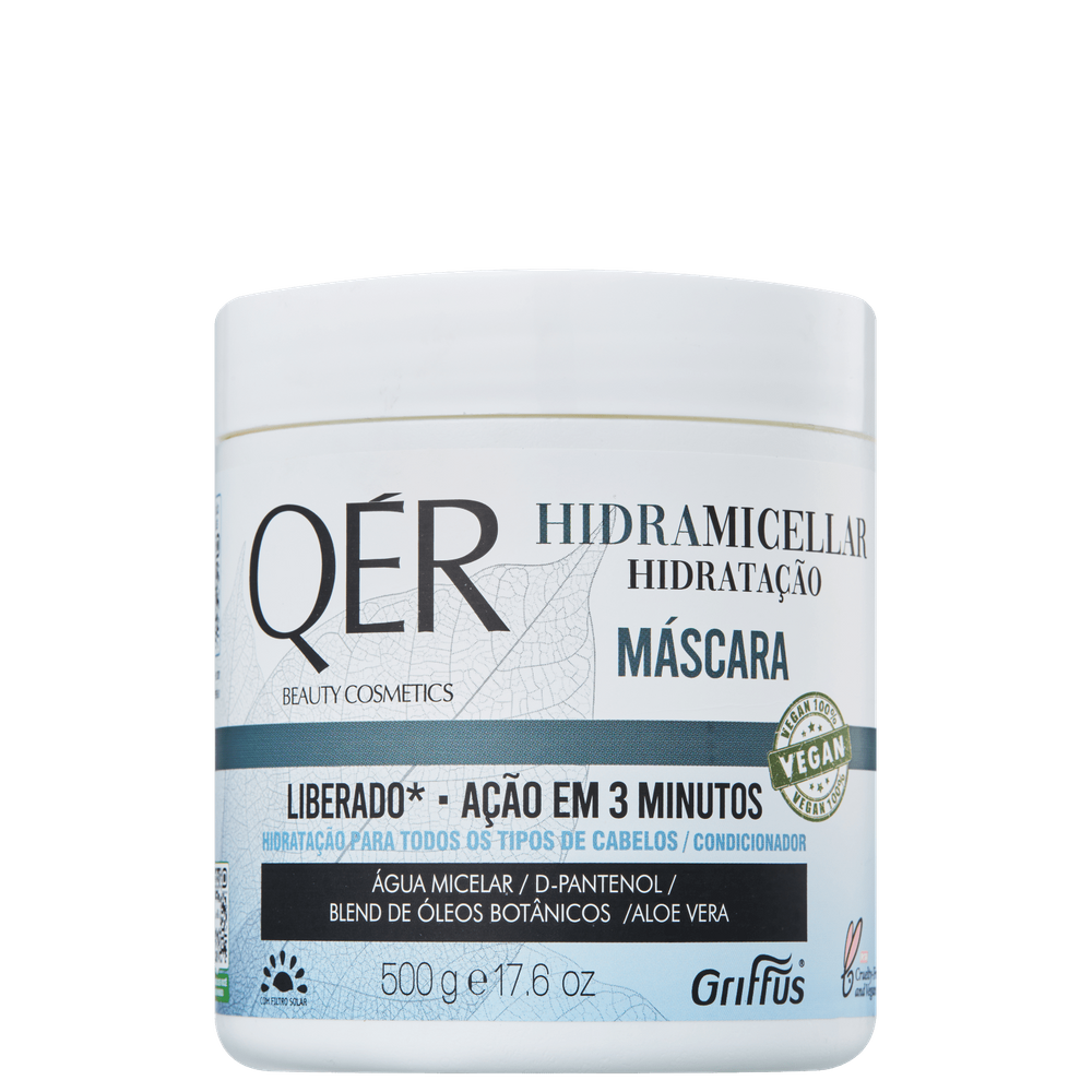 Griffus QÉR Beauty Cosmetics Hidramicellar - Máscara Capilar 500g