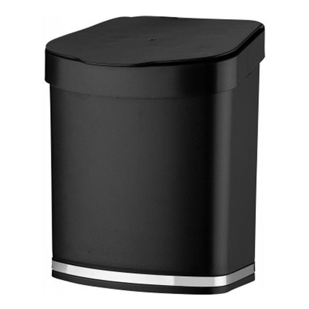 Lixo Lixeira 2,5 Litros Para Pia Bancada Cozinha Tampa Preta
