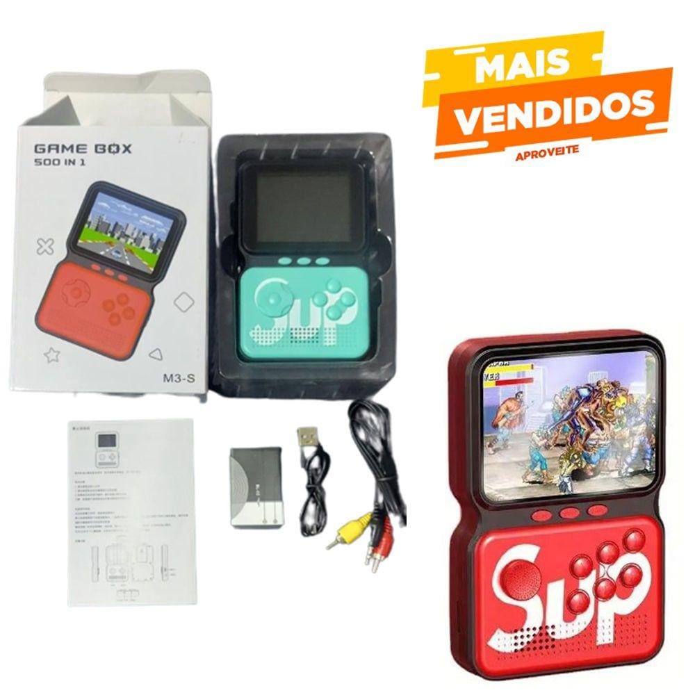 Console Mini Game Antigo Retro 9999 Jogos - Verde