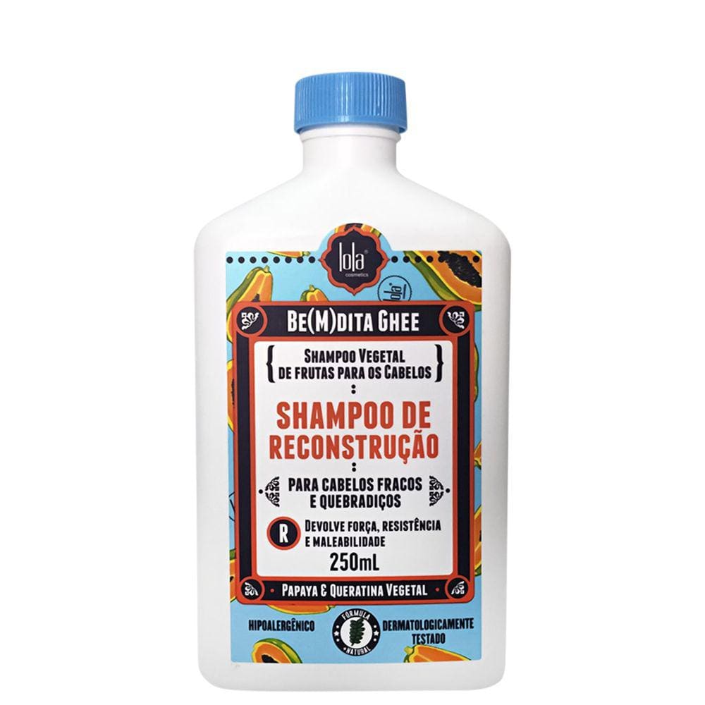 Lola Cosmetics Be(M)dita Ghee de Reconstrução Papaya & Queratina Vegetal - Shampoo 250ml