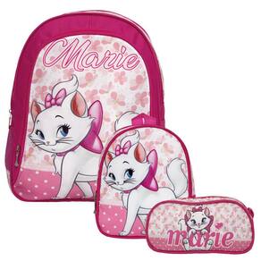 Mochila escolar infantil gata marie luxo, extra