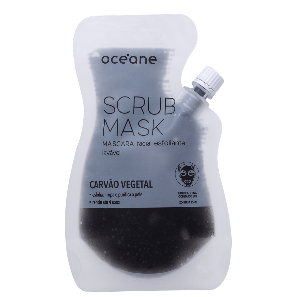 Océane Scrub Carvão Vegetal - Máscara Facial 35ml