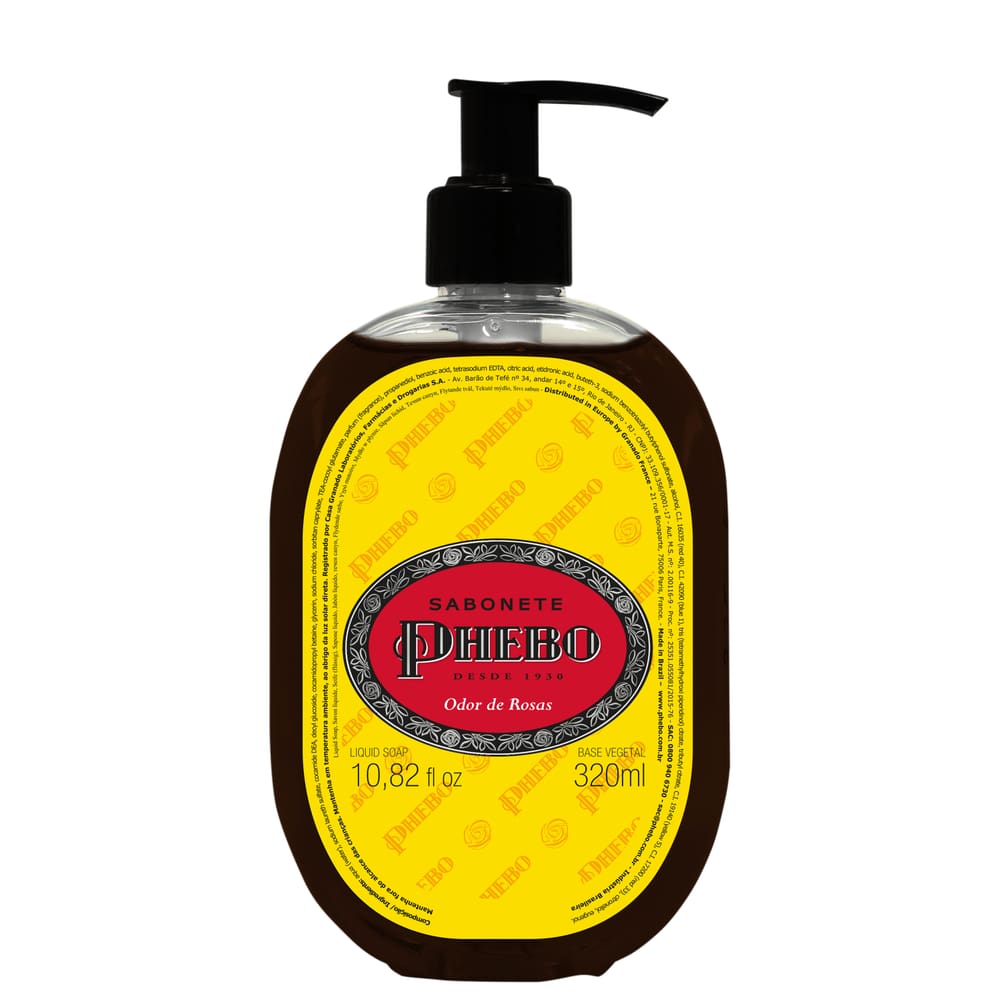 Phebo Odor De Rosas Sabonete Liquido 320Ml