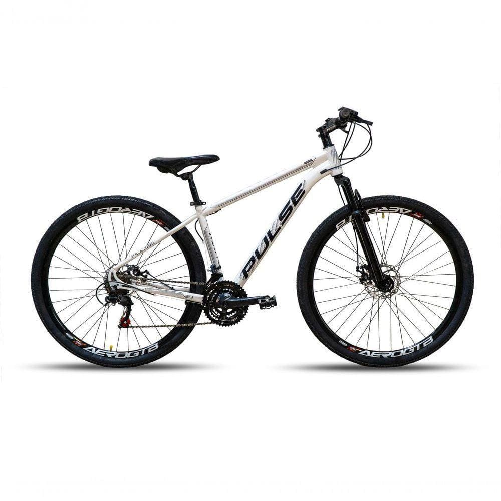 Bicicleta 29 Pulse Câmbios Importados 21v Freio Disco Branco