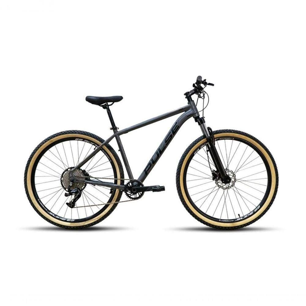 Bicicleta Aro 29 Pulse Cambio Absolute 1x12 Freio Disco Hidraulico Cubo K7 Grafite/ades Preto