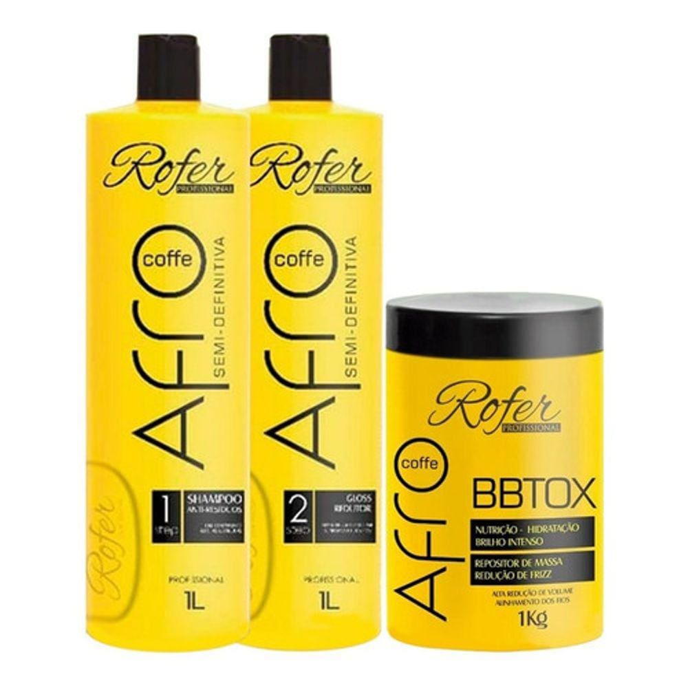 Kit Progressiva Afro Rofer + Bbtox Coffe Rofer