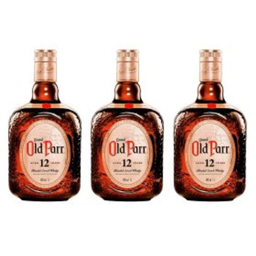 Whisky Old Parr 1L 3 Unidades