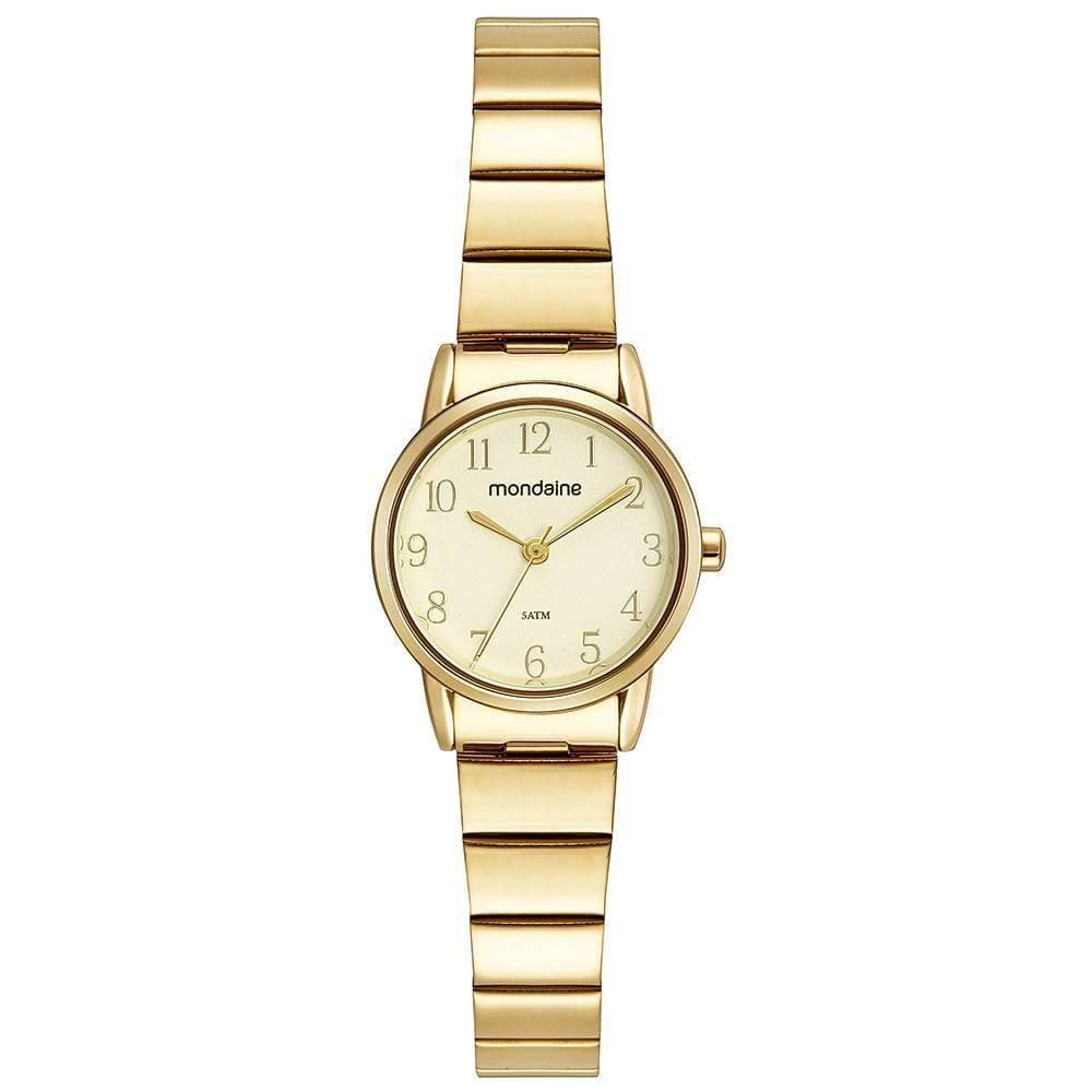 Relogio Mondaine Feminino Ref: 32490Lpmvde1 Casual Dourado