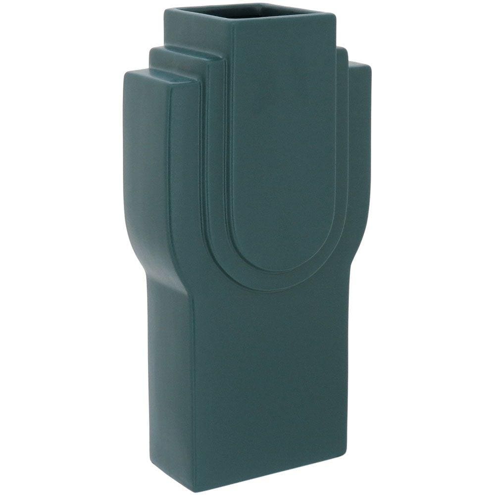 OPALA VASO 34x18x11cm CERÂMICA VERDE