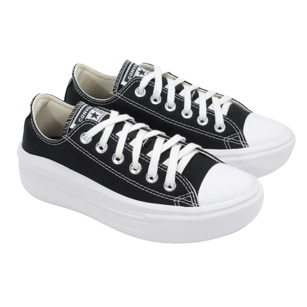 Tenis converse all star couro preto